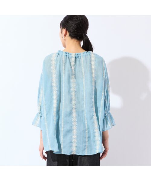 missel / ミゼール シャツ・ブラウス | 【洗える・3Lサイズあり】刺繍カフタンブラウス | 詳細15