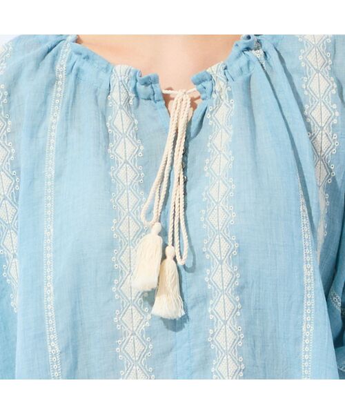 missel / ミゼール シャツ・ブラウス | 【洗える・3Lサイズあり】刺繍カフタンブラウス | 詳細16