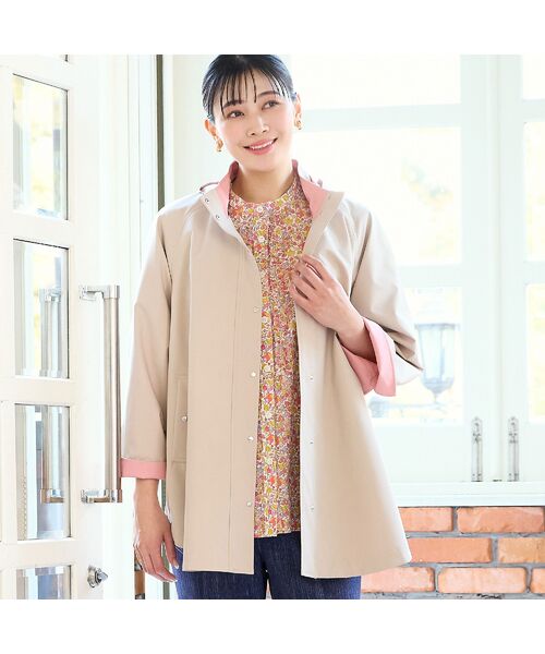 missel / ミゼール シャツ・ブラウス | 【リバティプリント・洗える・L～4Lサイズ】小花柄コットンフリルシャツ | 詳細9