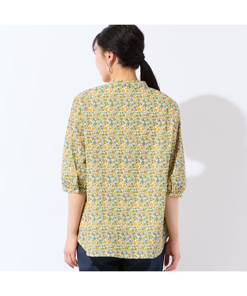 missel / ミゼール シャツ・ブラウス | 【リバティプリント・洗える・L～4Lサイズ】小花柄コットンフリルシャツ | 詳細12