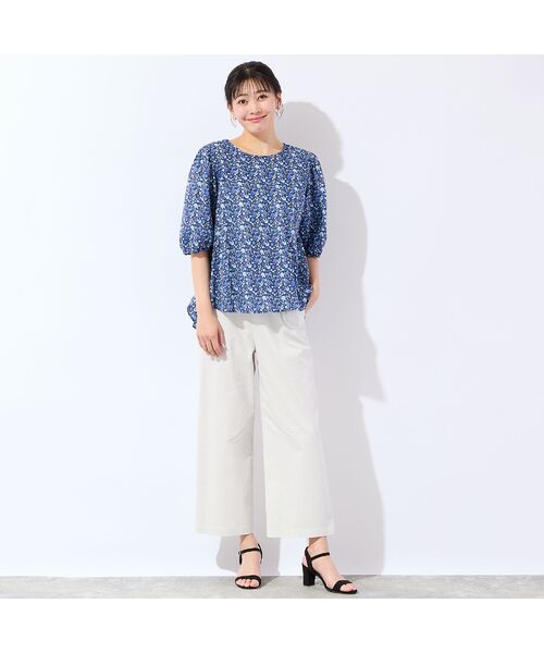 missel / ミゼール シャツ・ブラウス | 【リバティプリント・洗える・L～4Lサイズ】小花柄コットンブラウス | 詳細5