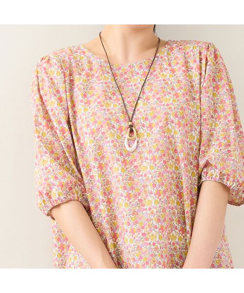 missel / ミゼール シャツ・ブラウス | 【リバティプリント・洗える・L～4Lサイズ】小花柄コットンブラウス | 詳細8