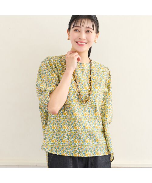 missel / ミゼール シャツ・ブラウス | 【リバティプリント・洗える・L～4Lサイズ】小花柄コットンブラウス | 詳細13