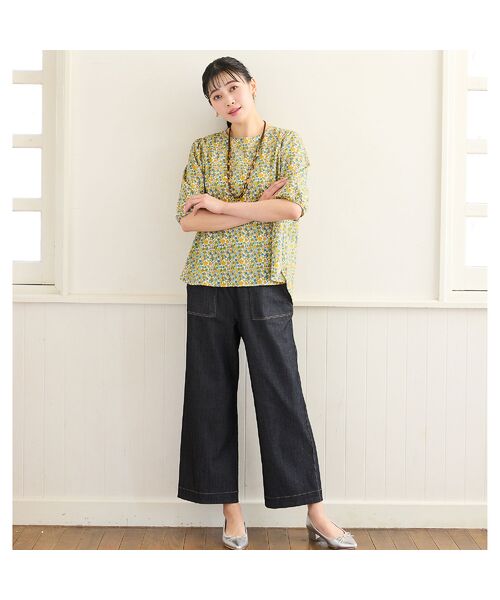 missel / ミゼール シャツ・ブラウス | 【リバティプリント・洗える・L～4Lサイズ】小花柄コットンブラウス | 詳細16
