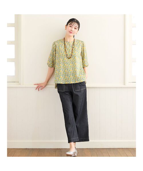 missel / ミゼール シャツ・ブラウス | 【リバティプリント・洗える・L～4Lサイズ】小花柄コットンブラウス | 詳細17