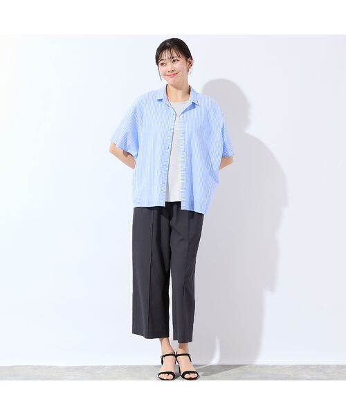 missel / ミゼール シャツ・ブラウス | 【洗える・3Lサイズあり】ストライプワイドシャツ | 詳細13