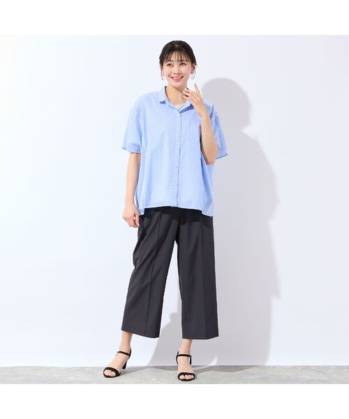 missel / ミゼール シャツ・ブラウス | 【洗える・3Lサイズあり】ストライプワイドシャツ | 詳細16