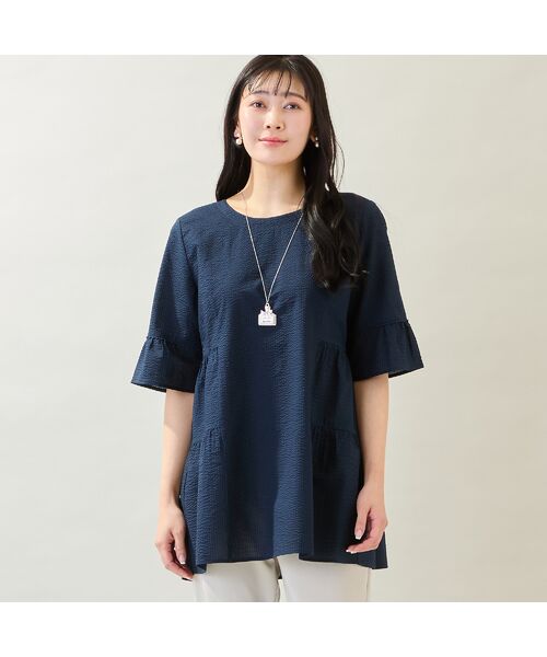 missel / ミゼール シャツ・ブラウス | 【洗える・M～3Lサイズ】ティアードチュニック | 詳細5