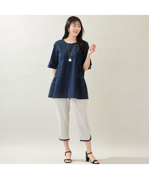 missel / ミゼール シャツ・ブラウス | 【洗える・M～3Lサイズ】ティアードチュニック | 詳細8