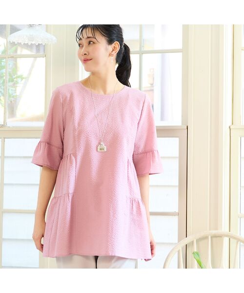 missel / ミゼール シャツ・ブラウス | 【洗える・M～3Lサイズ】ティアードチュニック | 詳細10