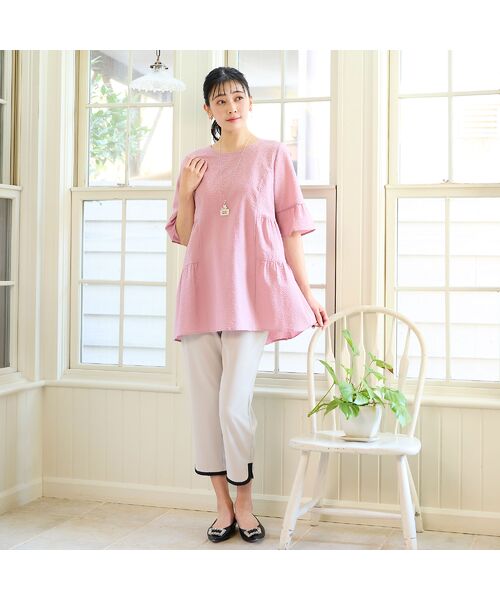 missel / ミゼール シャツ・ブラウス | 【洗える・M～3Lサイズ】ティアードチュニック | 詳細15