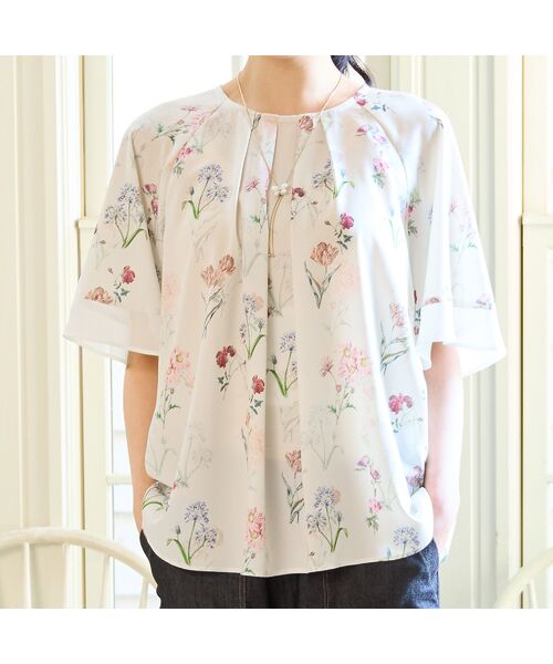 missel / ミゼール シャツ・ブラウス | 【洗える】ボタニカルフラワーブラウス | 詳細7