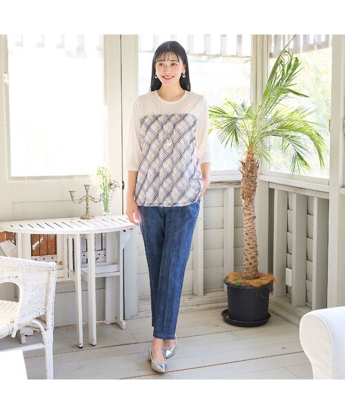 missel / ミゼール その他パンツ | 【定番人気・洗える・L～4Lサイズ】オールゴムストレッチパンツ | 詳細9