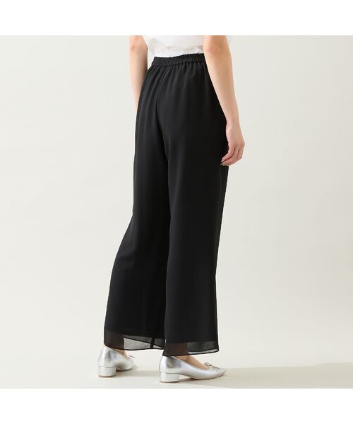 missel / ミゼール その他パンツ | 【人気追加・洗える・L～4Lサイズ】ジョーゼットセミワイドパンツ | 詳細2