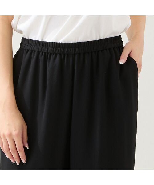 missel / ミゼール その他パンツ | 【人気追加・洗える・L～4Lサイズ】ジョーゼットセミワイドパンツ | 詳細4
