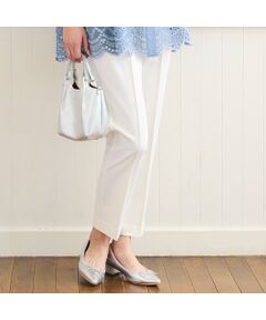 missel / ミゼール ショート・ハーフ・半端丈パンツ | 【洗える・快適ストレッチ・L～4Lサイズ】美脚テーパードパンツ