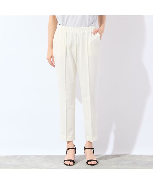 missel / ミゼール ショート・ハーフ・半端丈パンツ | 【洗える・快適ストレッチ・L～4Lサイズ】美脚テーパードパンツ | 詳細1