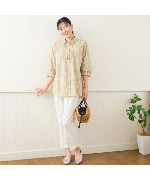 missel / ミゼール ショート・ハーフ・半端丈パンツ | 【洗える・快適ストレッチ・L～4Lサイズ】美脚テーパードパンツ | 詳細5