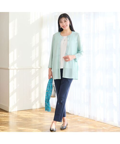 missel / ミゼール ショート・ハーフ・半端丈パンツ | 【洗える・快適ストレッチ・L～4Lサイズ】美脚テーパードパンツ | 詳細15