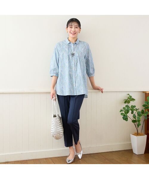 missel / ミゼール ショート・ハーフ・半端丈パンツ | 【洗える・快適ストレッチ・L～4Lサイズ】美脚テーパードパンツ | 詳細17