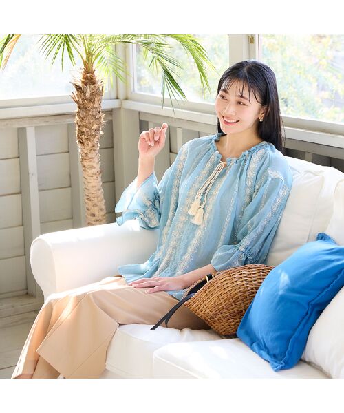 missel / ミゼール ショート・ハーフ・半端丈パンツ | 【洗える・清涼快適素材・セットアップ可・L～4Lサイズ】ワイドクロップドパンツ | 詳細5