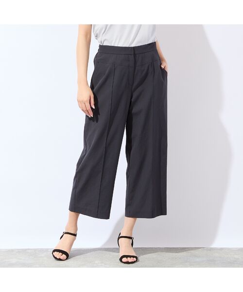 missel / ミゼール ショート・ハーフ・半端丈パンツ | 【洗える・清涼快適素材・セットアップ可・L～4Lサイズ】ワイドクロップドパンツ | 詳細8