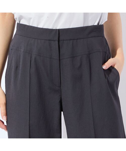 missel / ミゼール ショート・ハーフ・半端丈パンツ | 【洗える・清涼快適素材・セットアップ可・L～4Lサイズ】ワイドクロップドパンツ | 詳細10