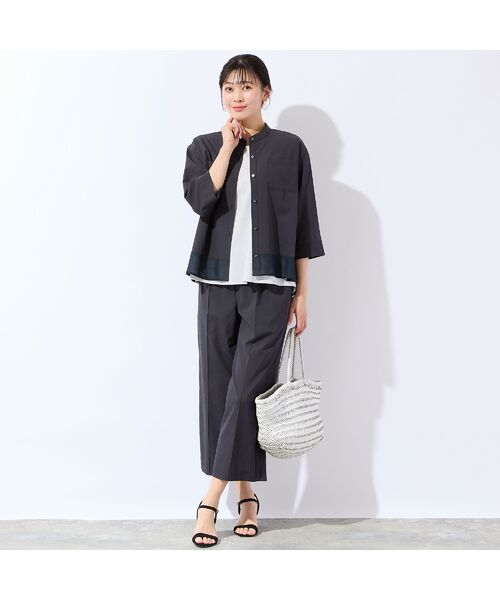 missel / ミゼール ショート・ハーフ・半端丈パンツ | 【洗える・清涼快適素材・セットアップ可・L～4Lサイズ】ワイドクロップドパンツ | 詳細12