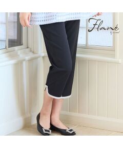 missel / ミゼール ショート・ハーフ・半端丈パンツ | 【洗える・接触冷感・M～3Lサイズ】ヘムパイピングクロップドパンツ