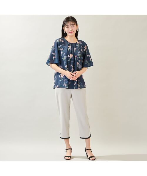 missel / ミゼール ショート・ハーフ・半端丈パンツ | 【洗える・接触冷感・M～3Lサイズ】ヘムパイピングクロップドパンツ | 詳細10