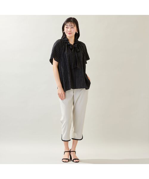 missel / ミゼール ショート・ハーフ・半端丈パンツ | 【洗える・接触冷感・M～3Lサイズ】ヘムパイピングクロップドパンツ | 詳細11