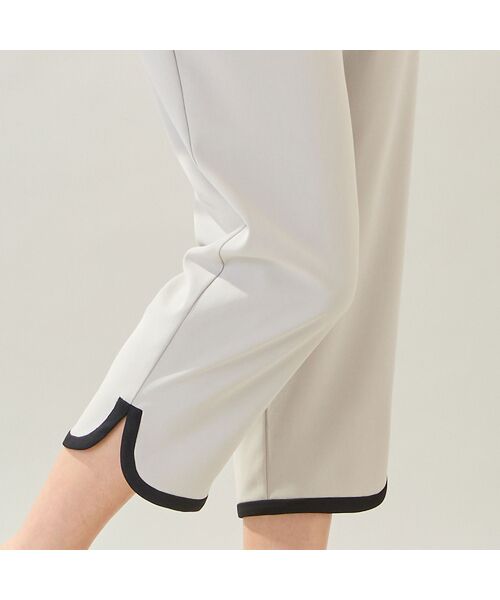missel / ミゼール ショート・ハーフ・半端丈パンツ | 【洗える・接触冷感・M～3Lサイズ】ヘムパイピングクロップドパンツ | 詳細5