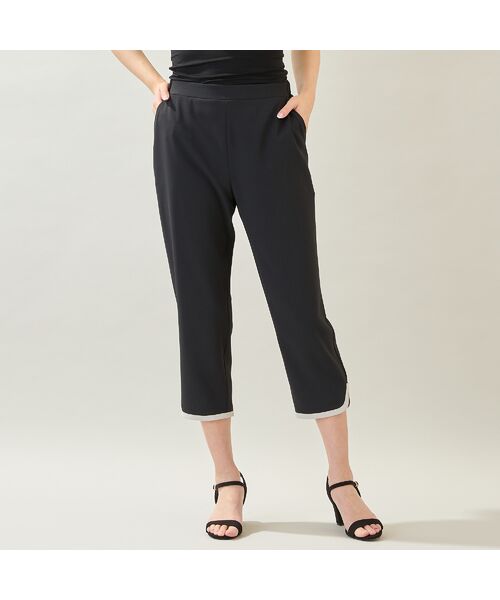 missel / ミゼール ショート・ハーフ・半端丈パンツ | 【洗える・接触冷感・M～3Lサイズ】ヘムパイピングクロップドパンツ | 詳細12