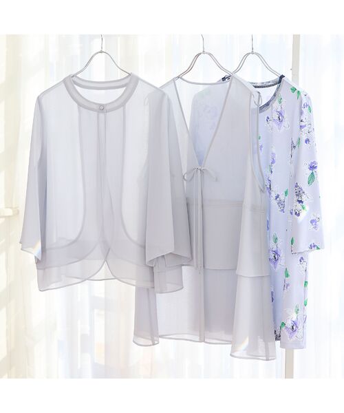 missel / ミゼール カットソー | 【洗える・日本製・L～4Lサイズ】フラワーフレアチュニック | 詳細10