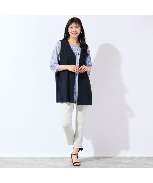 missel / ミゼール カットソー | 【洗える・日本製】ストライプフラワーチュニック | 詳細15