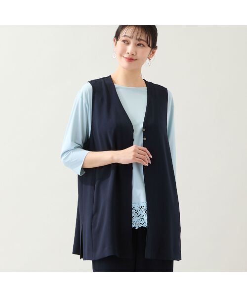 missel / ミゼール カットソー | 【洗える・L～3Lサイズ】ヘムレースカットソー | 詳細11