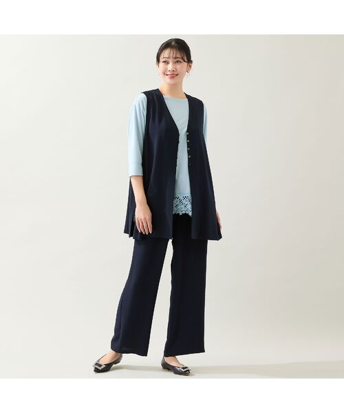 missel / ミゼール カットソー | 【洗える・L～3Lサイズ】ヘムレースカットソー | 詳細12