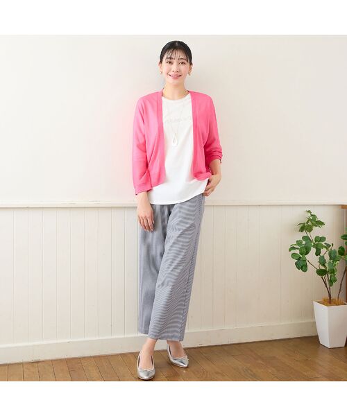 missel / ミゼール カットソー | 【洗える・綿100%・日本製・L～4Lサイズ】Lumiere刺繍カットソー | 詳細4