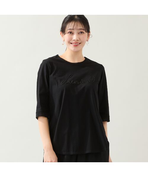 missel / ミゼール カットソー | 【洗える・綿100%・日本製・L～4Lサイズ】Lumiere刺繍カットソー | 詳細10