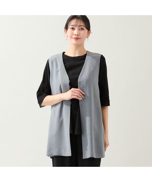 missel / ミゼール カットソー | 【洗える・綿100%・日本製・L～4Lサイズ】Lumiere刺繍カットソー | 詳細11