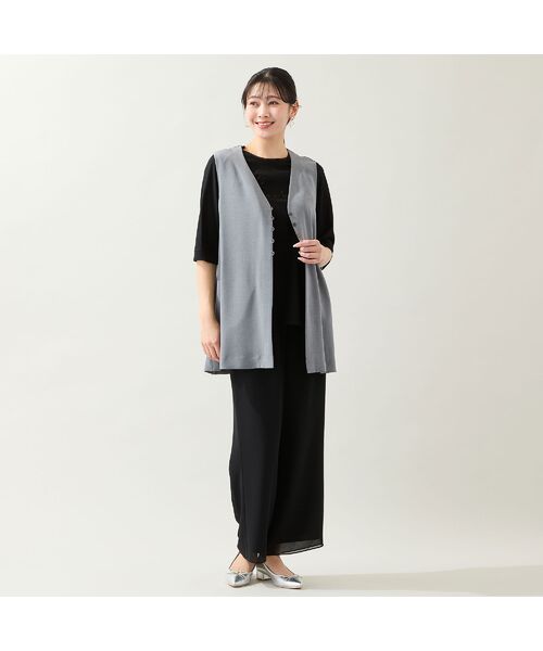 missel / ミゼール カットソー | 【洗える・綿100%・日本製・L～4Lサイズ】Lumiere刺繍カットソー | 詳細12