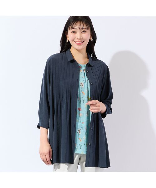 missel / ミゼール カットソー | 【洗える・アンサンブル可・L～4Lサイズ】ボタニカル柄カットソー | 詳細16