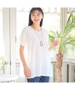 missel / ミゼール カットソー | 【洗える・3Lサイズあり】レースつきワイドプルオーバー