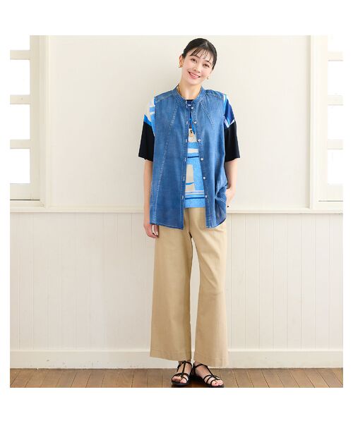 missel / ミゼール カットソー | 【洗える・日本製・3Lサイズあり】幾何柄プルオーバー | 詳細16