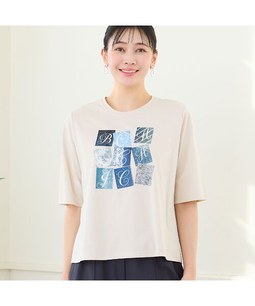 missel / ミゼール カットソー | 【洗える・L～4Lサイズ】BOHO CHIC Tシャツ | 詳細1