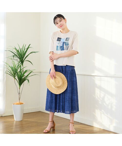 missel / ミゼール カットソー | 【洗える・L～4Lサイズ】BOHO CHIC Tシャツ | 詳細8