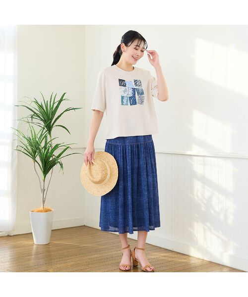 missel / ミゼール カットソー | 【洗える・L～4Lサイズ】BOHO CHIC Tシャツ | 詳細9