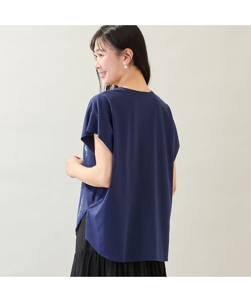 missel / ミゼール カットソー | 【洗える・3Lサイズあり】フラワー刺繍ワイドプルオーバー | 詳細9
