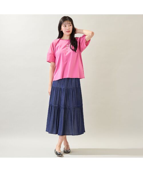 missel / ミゼール カットソー | 【洗える・M～3Lサイズ】ランタンスリーブトップス | 詳細8