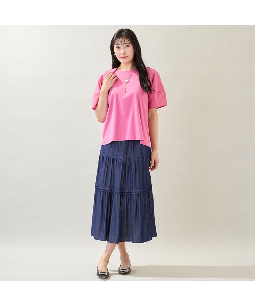 missel / ミゼール カットソー | 【洗える・M～3Lサイズ】ランタンスリーブトップス | 詳細9